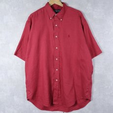 画像1: Ralph Lauren "BLAKE" リネンボタンダウンシャツ L (1)