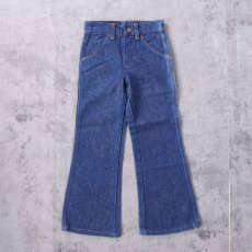 画像3: 70's MAVERICK デニムフレアパンツ DEADSTOCK KIDS SIZE W21 (3)