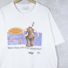 画像1: 90's intel × SMITHSONIAN "More than you ever imagined!" コンピューター企業プリントTシャツ XL (1)