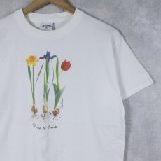 画像1: 2000's "Down to Earth" フラワープリントTシャツ M (1)