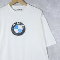 画像2: 90's BMW USA製 "WALK THE TALK" 自動車メーカー ロゴプリントTシャツ XL (2)