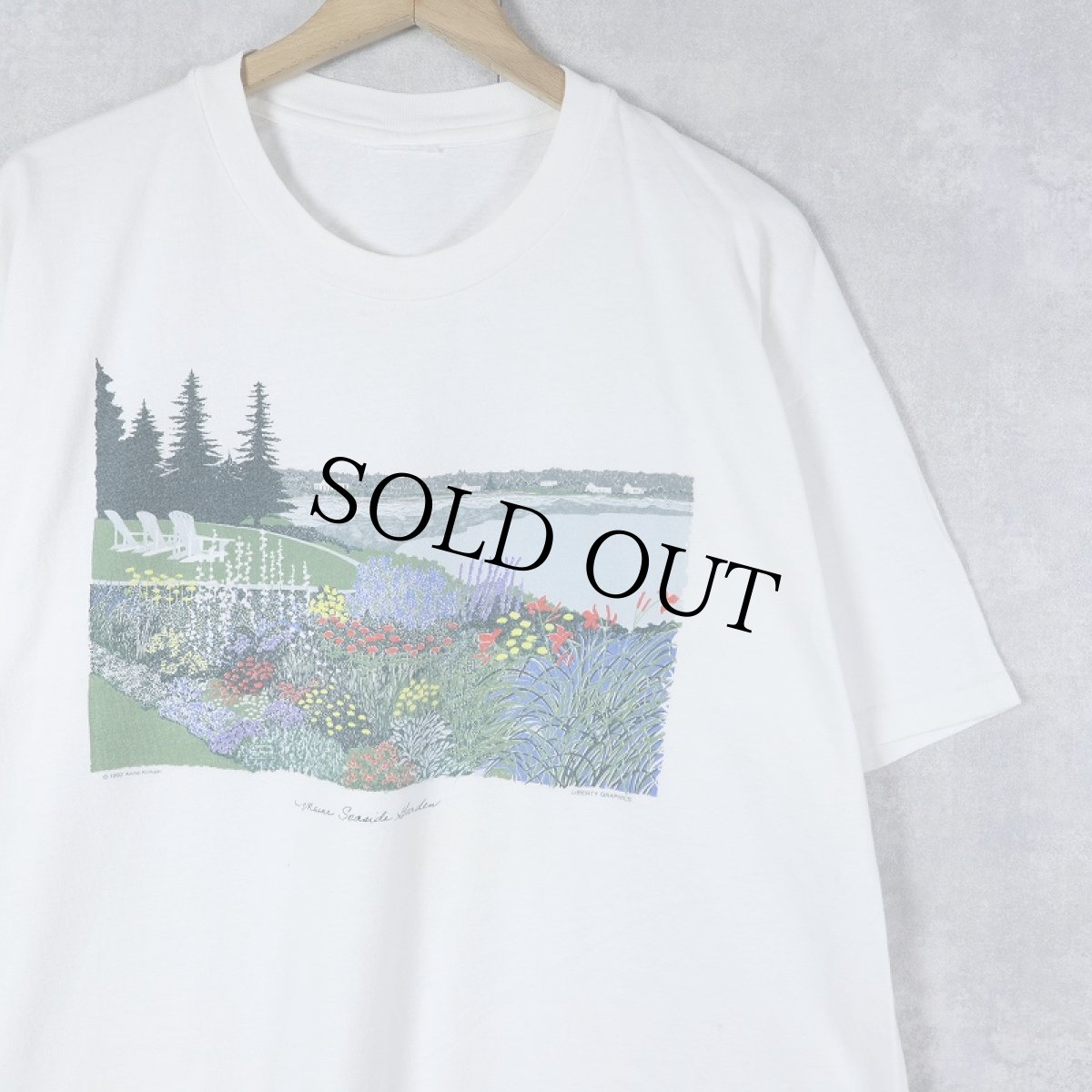 画像1: 90's LIBERTY GRAPHICS "Anne Kilham" アートプリントTシャツ (1)