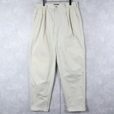 画像1: 90's POLO Ralph Lauren USA製 2タック コットンチノトラウザーズ W34 (1)
