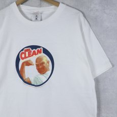 画像1: 2000's MR. CLEAN 洗剤ブランドプリントTシャツ L (1)