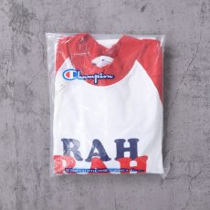 画像1: 80's Champion トリコタグ USA製 "RAH RAH RAH" プリントラグランTシャツ L (1)