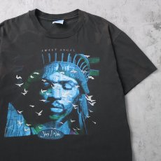 画像1: 90's Jimi Hendrix "SWEET ANGEL" ミュージシャンプリントTシャツ BLACK L (1)