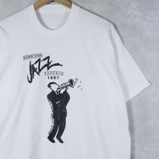 画像1: 90's "DOWNTOWN JAZZ TORONTO" ジャズプリントTシャツ (1)