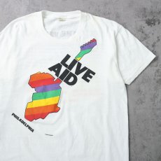 画像1: 80's USA製 "LIVE AID" チャリティーコンサートTシャツ XL (1)