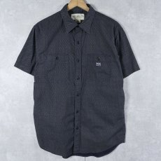 画像1: DENIM & SUPPLY RALPH LAUREN 総柄 猫目ボタン コットンシャツ M (1)