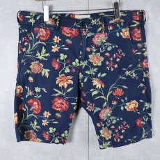 画像1: DENIM & SUPPLY RALPH LAUREN 花柄 コットンショーツ NAVY W39 (1)