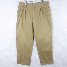 画像1: 90's POLO Ralph Lauren USA製 2タックチノトラウザーズ W37 (1)