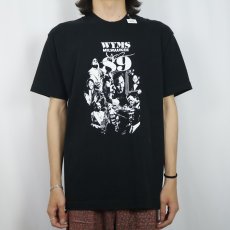 画像2: WYMS "Jazz 89" ラジオ局 ジャズミュージシャンプリントTシャツ BLACK L (2)