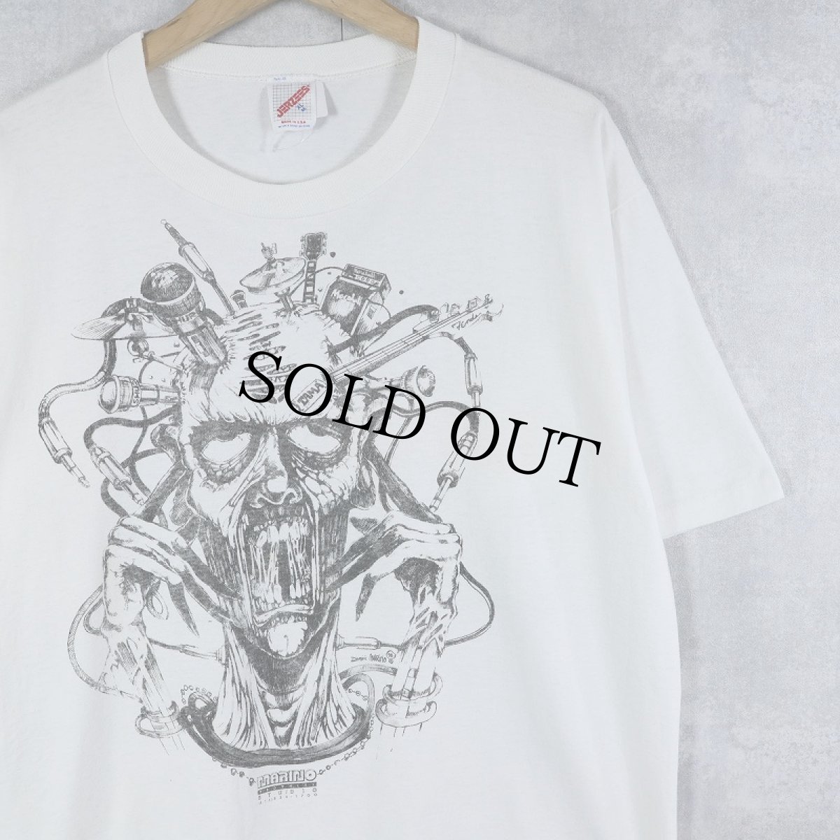 画像1: 90's Dominic Marino USA製 "DAY OF DEATH" アートプリントTシャツ XL (1)