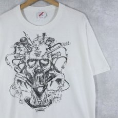 画像1: 90's Dominic Marino USA製 "DAY OF DEATH" アートプリントTシャツ XL (1)