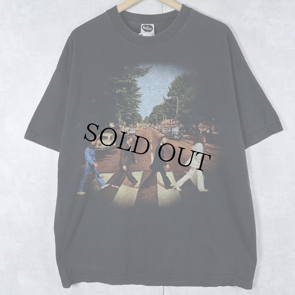 画像1: 1999 THE BEATLES "ABBEY ROAD" ロックバンドアルバムTシャツ BLACK XL (1)