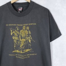画像1: 90's USA製 "TO HONOR THOSE WHO SERVED..." プリントTシャツ L (1)