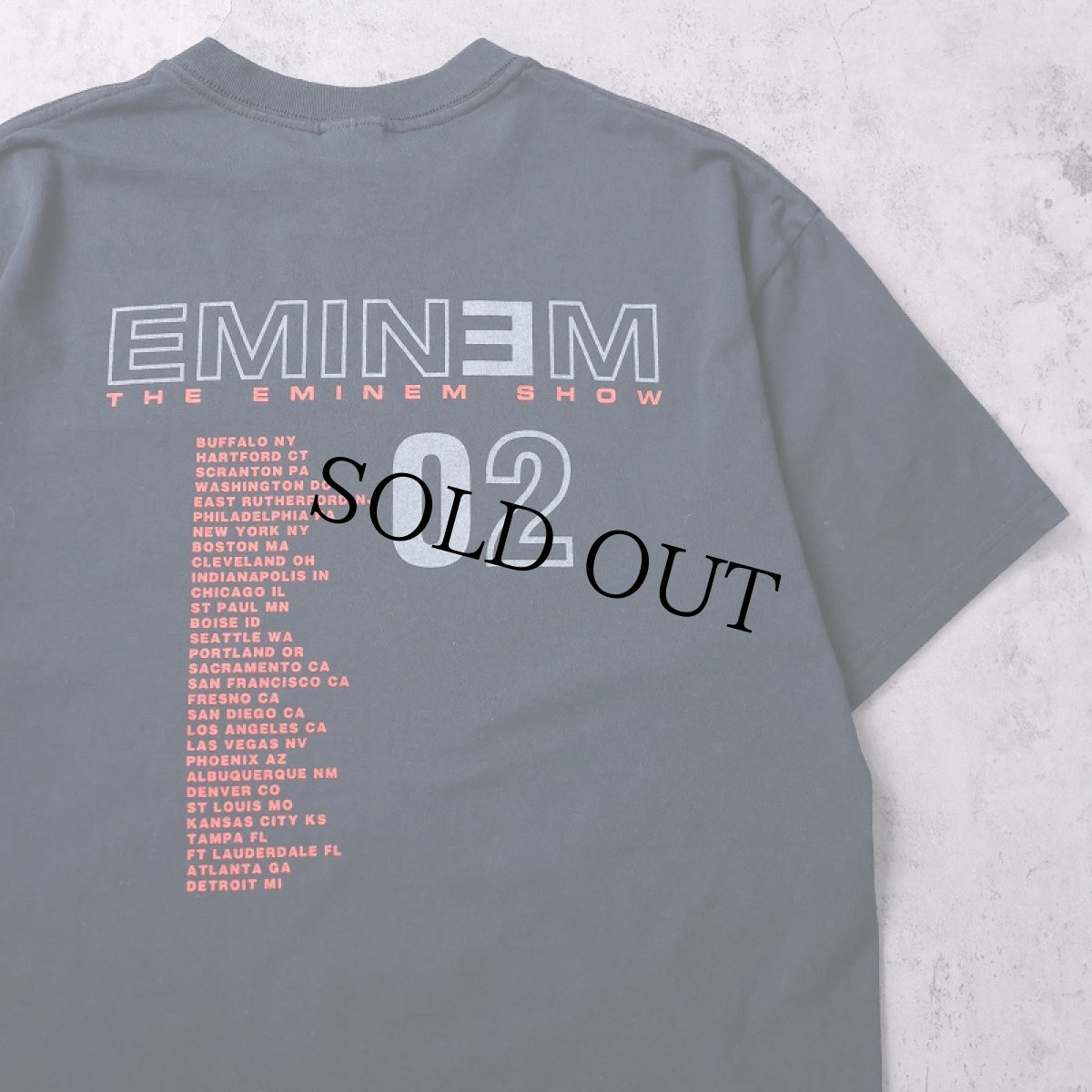 画像2: 2000's Eminem "THE EMINEM SHOW 02" ラッパーツアーTシャツ BLACK L (2)