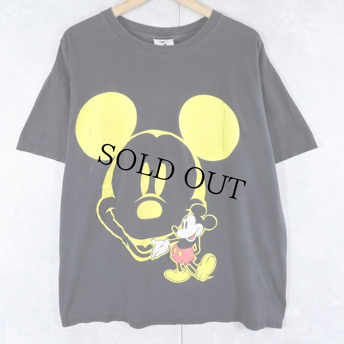 画像1: 90's MICKEY&CO.  "MICKEY MOUSE"  キャラクタープリントTシャツ BLACK ONESIZE (1)