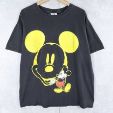 画像1: 90's MICKEY&CO.  "MICKEY MOUSE"  キャラクタープリントTシャツ BLACK ONESIZE (1)