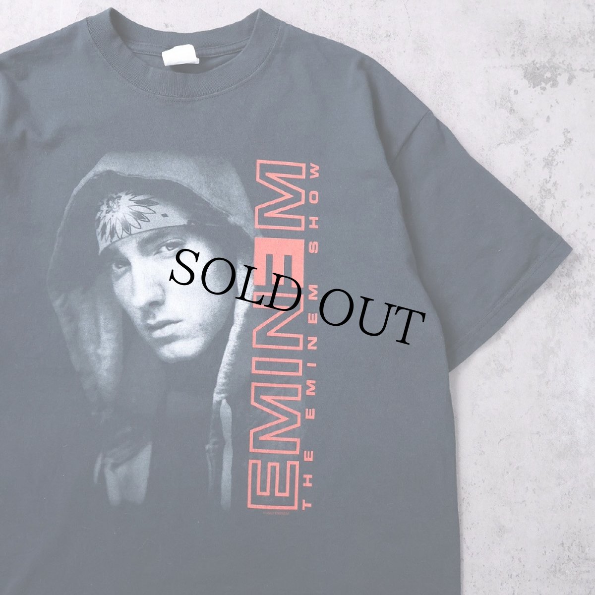 画像1: 2000's Eminem "THE EMINEM SHOW 02" ラッパーツアーTシャツ BLACK L (1)