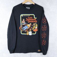画像2: Steven Rhodes "Let's Summon Demons" プリントロンT BLACK M (2)