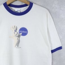画像1: Doughboy USA製 キャラクタープリント リンガーTシャツ L (1)