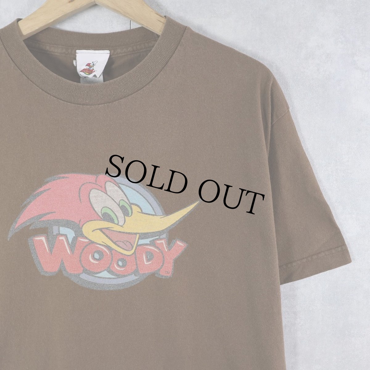 画像1: WOODY WOODPECKER キャラクタープリントTシャツ M (1)