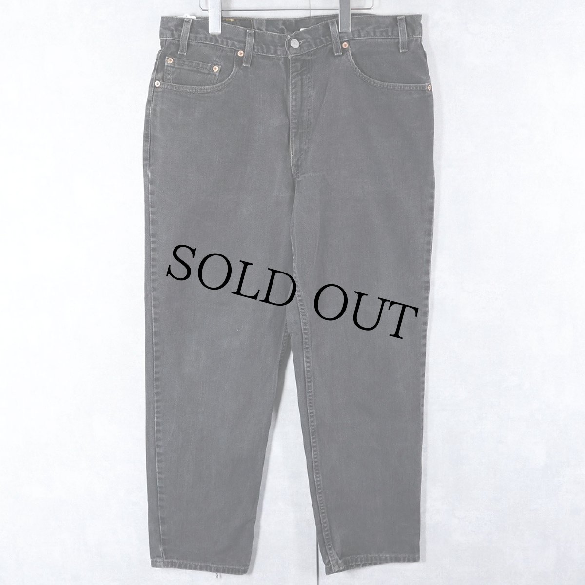 画像1: 2000's Levi's 550 USA製 サルファブラック デニムパンツ W36 (1)