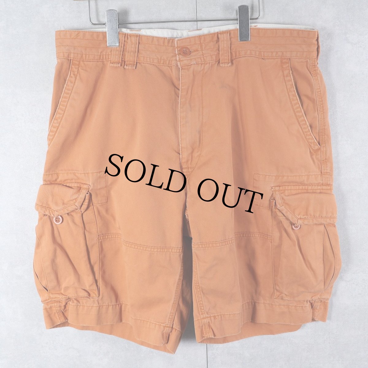 画像1: POLO Ralph Lauren コットンカーゴショーツ W37 (1)