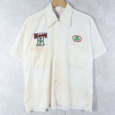 画像1: 70's TWO KEYS ワッペン付き ワークシャツ (1)