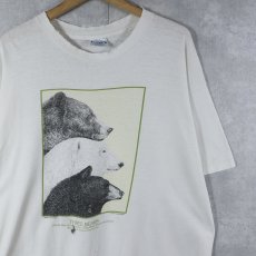 画像1: 80's LIBERTY GRAPHICS USA製 "THREE BEARS" イラストプリントTシャツ XL (1)