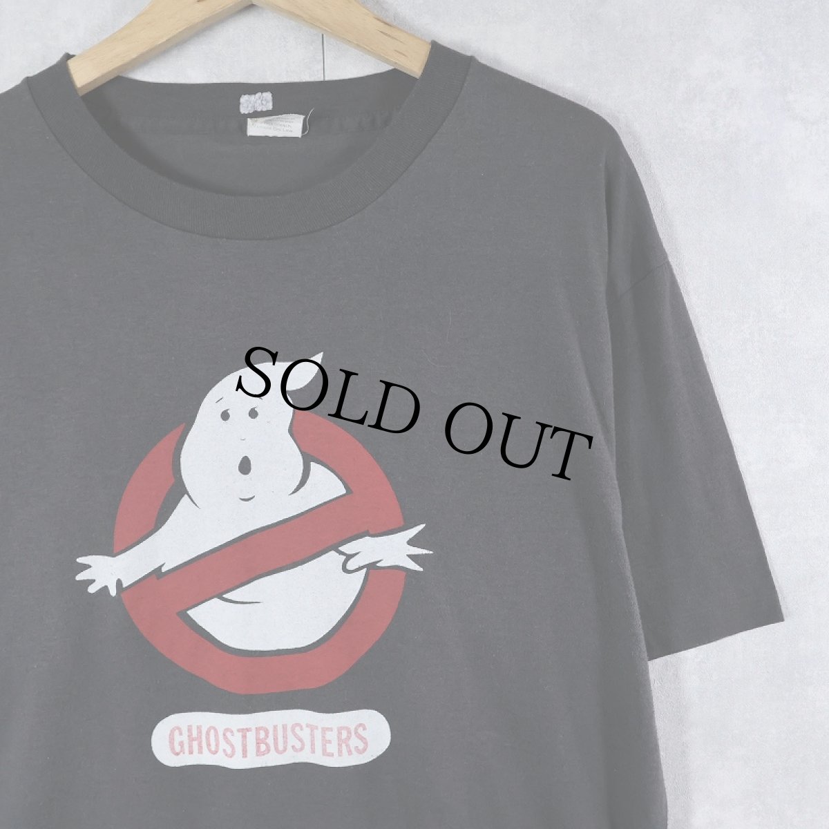画像1: 90's GHOSTBUSTERS ロゴプリント 映画Tシャツ BLACK (1)