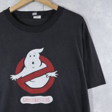 画像1: 90's GHOSTBUSTERS ロゴプリント 映画Tシャツ BLACK (1)