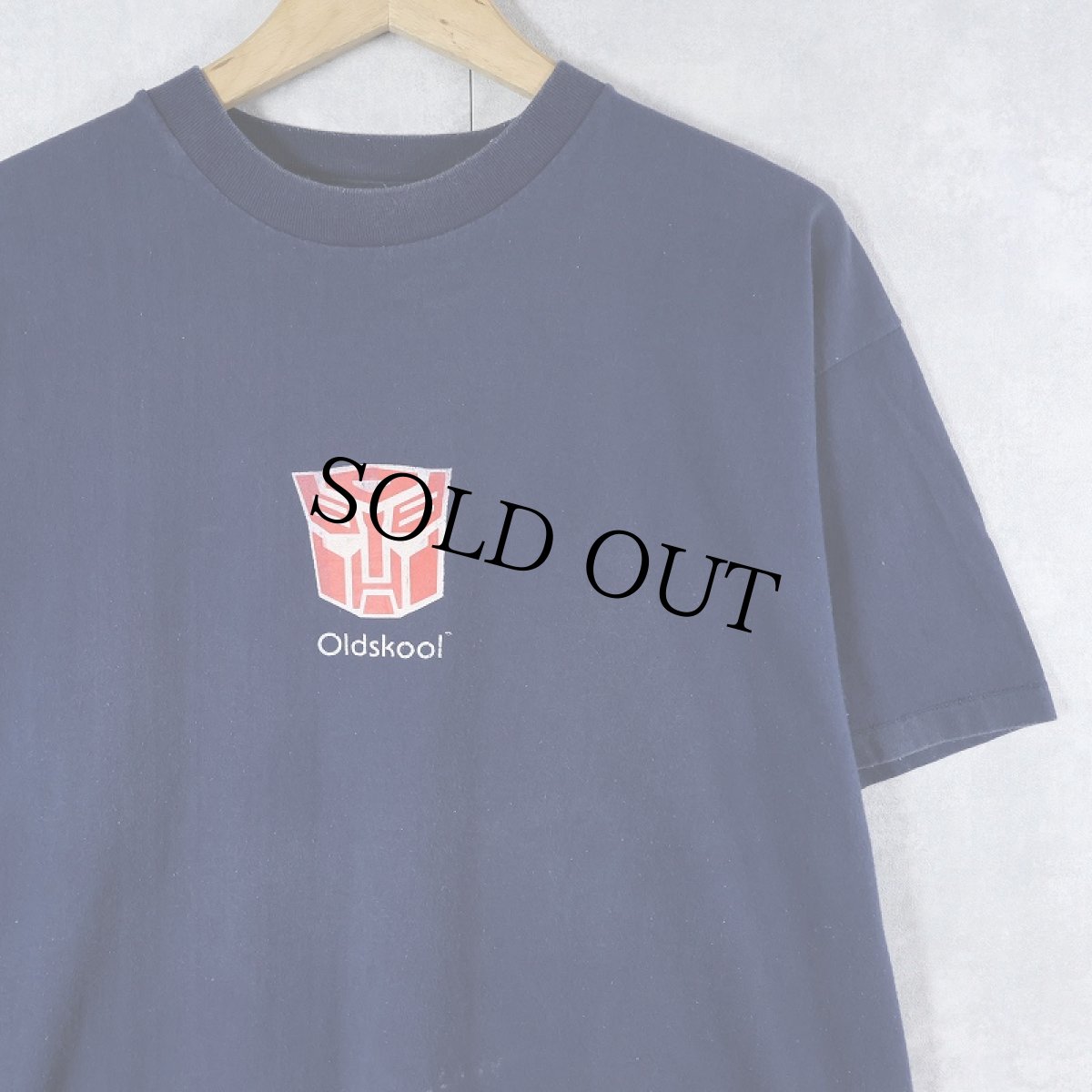 画像1: Transformers "Old skool" アニメプリントTシャツ NAVY XL (1)