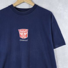 画像1: Transformers "Old skool" アニメプリントTシャツ NAVY XL (1)