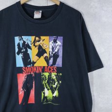 画像1: 2000's "SMOKIN' ACES" アクション映画プリントＴシャツ BLACK XL (1)