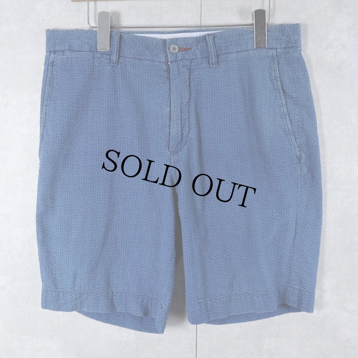 画像1: POLO Ralph Lauren "CLASSIC FIT" シアサッカーショーツ W34 (1)