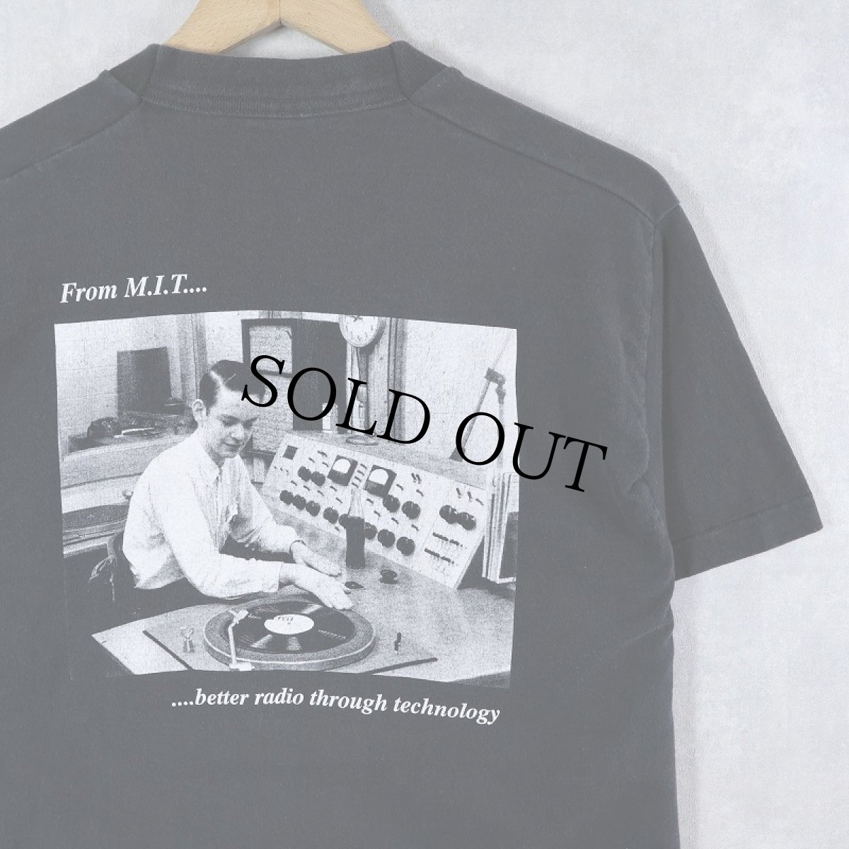 画像2: 90's USA製 "WMBR 88.1FM" 学生ラジオ局プリントTシャツ BLACK M (2)