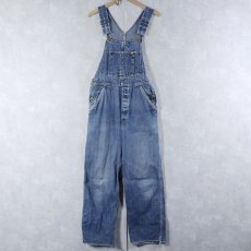 画像1: 60〜70's OSHKOSH ハンド刺繍入り デニムオーバーオール W31 (1)
