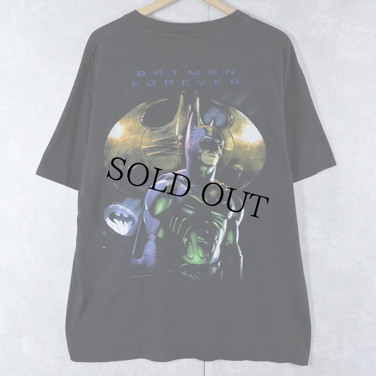 画像2: 90's DC COMICS USA製 "BATMAN FOREVER" キャラクタープリントTシャツ BLACK XL (2)