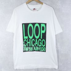 画像1: 90's USA製 "WLUP 97.9FM" ロック専門ラジオ局プリントTシャツ L (1)