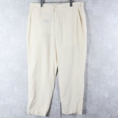 画像1: POLO Ralph Lauren リネン×シルク スラックス W36 (1)