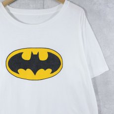 画像1: 80〜90's BATMAN ロゴプリントTシャツ L (1)