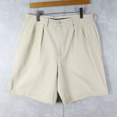 画像1: POLO Ralph Lauren "POLO CHINO" 2タック コットンチノショーツ W33 (1)