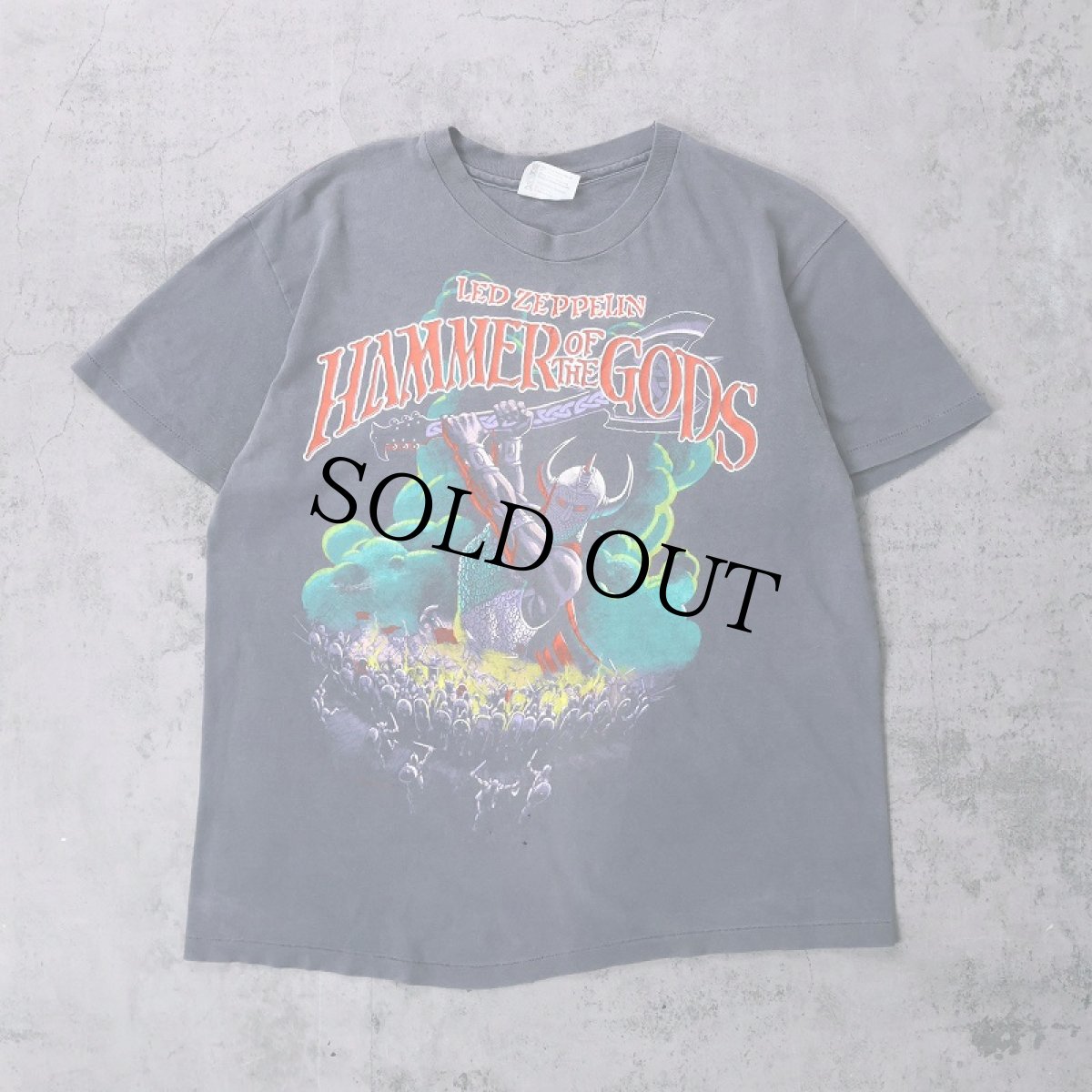 画像1: 90's LED ZEPPELIN USA製 "Hammer of the Gods" 伝記 ロックバンドTシャツ L (1)