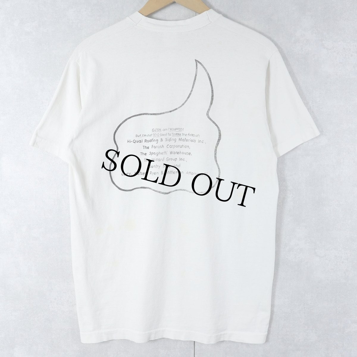 画像2: 90's USA製 "I Must Run Like..." チャリティーイベント イラストプリントTシャツ M (2)