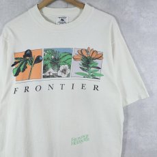 画像1: 90's GALT SAND USA製 "FRONTIER HERBS" プリントTシャツ M (1)