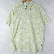 画像1: 2023SS Patagonia "ORGANIC COTTON" 花柄 コットン×ポリエステル ゴートゥシャツ L (1)