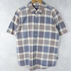 画像1: 2013AW Patagonia "ORGANIC COTTON" チェック柄 コットン×ポリエステル フェズマンシャツ M (1)