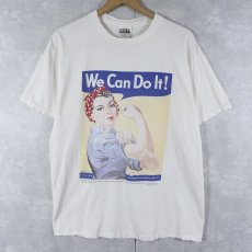画像1: "We Can Do It!" 第二次世界大戦 ポスタープリントTシャツ M (1)
